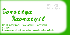 dorottya navratyil business card